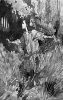 Frontispiece by Charles Robinson from 'The Secret Garden' (1911)
