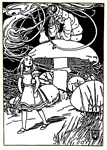 1913 Illustration by Alice B. Woodward for 'Alice's Adventures in Wonderland'