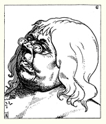 Mr Worldly-Wiseman by Charles Henry Bennett from 'The Pilgrim's Progress' (1860)