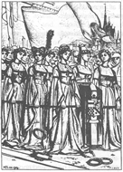 'Heinrich Frauenlob', an illustration by Matthew J Lawless for 'Once a Week', 1862