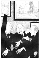 'Tyke and Topper growing mighty hot', an illustration for A Second Diary of the Great Warr, 1917