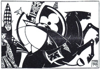 'Leir curses his Daughter', an illustration for Stories of Early British Heroes, 1902.